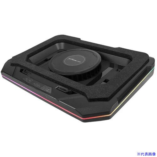 ■Owltech タッチパネル搭載 ゲーミングノートPCクーラー 最大3500rpm ターボファン搭載 RGBイルミネーション対応 OWLTGNCRGB(7090386)[送料別途お見積り][法人限定][掲外取寄]