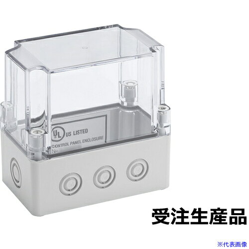 オレンジブック トラスコ中山　TRUSCOタカチ UL認証 防水・防塵ポリカ−ボネートボックス SPCM.Uシリーズ 75×125×125mm 〔品番:SPCM081313T.U〕[ 注番:7094760]特長●納期6ヵ月の受注生産品です。●UL認証の耐衝撃性に優れたポリカーボネート製の配線ノックアウト付防水ボックスです。●ノックアウト部はマイナスドライバーをハンマーで叩くだけで穴を空けることができ、現場で容易に使用する事が可能です。●端子中継ボックス、電気ボックス、通信機ボックス、無線機器ボックス、コントロールボックスなど様々な用途に利用可能です。仕様●色：カバー：透明/ボディー：ホワイトグレー●間口(mm)：75●奥行(mm)：125●高さ(mm)：125仕様2●保護等級：NEMA Type 4X(IP56相当)、NEMA Type 6(IP67相当) 両方に準拠材質/仕上●カバー：ポリカーボネート●ボディー：グラスファイバー入りポリカーボネートセット内容/付属品●カバースクリュー×4本●取付ベース用タッピングビス×4本注意原産国（名称）エストニアJANコード本体質量299gオレンジブック トラスコ中山　TRUSCOタカチ UL認証 防水・防塵ポリカ−ボネートボックス SPCM.Uシリーズ 75×125×125mm 〔品番:SPCM081313T.U〕[注番:7094760][本体質量：299g]分類》電子機器》電設配線部品》配電盤・筐体☆納期情報：メーカー取り寄品（弊社より発送）