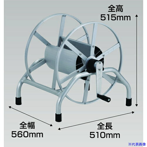 オレンジブック トラスコ中山　TRUSCO昭和 アルミ製ホース巻取機(リールのみ) 床置き型 〔品番:MA100Y〕[ 注番:7101218]特長●軸受部注油式です。●8.5mm用より戻し金具を全機種に標準装備しています。仕様●巻取り長さ(m)：100●適合ホース内径(mm)：8.5●幅(mm)：560●奥行(mm)：510●高さ(mm)：515●内径8.5mmホース巻取長さ(m)：100●内径10mmホース巻取長さ(m)：60仕様2●組立式材質/仕上●本体：アルミ合金(A6063)セット内容/付属品注意●ホースは別売です。原産国（名称）日本JANコード4543820925024本体質量5kgオレンジブック トラスコ中山　TRUSCO昭和 アルミ製ホース巻取機(リールのみ) 床置き型 〔品番:MA100Y〕[注番:7101218][本体質量：5kg]《包装時基本サイズ：560×510×515》〔包装時質量：5kg〕分類》園芸用品》ホース・散水用品》ホースリール☆納期情報：オレンジブック掲載以外でメーカー直送品（送料元払い）【法人限定＝会社名ご記入お願い致します。】※北海道・沖縄・離島は運賃別途商品も含む