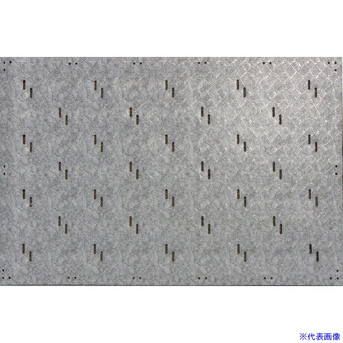 ■明和 有孔防滑バリアフリーマット YB−9015 90cm×150cm グレー YB9015(7139580)[送料別途お見積り][法人限定][掲外取寄]