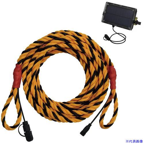 オレンジブック トラスコ中山　TRUSCO大進 2WAY充電式 LEDトラロープ 10m 〔品番:DLTRSL10〕[ 注番:7140665]特長●ソーラー充電とUSB充電の2通りの充電が可能です。●配線不要なのでどこでも設置可能です。●8つの発光モード●最大40mまで連結可能です。●防雨構造のため、雨に濡れる場所でも設置可能です。●電源ユニットはクランプでポール等に取付可能です。用途●夜間など暗所での規制や危険区域への立入制限に。仕様仕様2●【電源ユニット】●消費電力：約2.5W●使用電源：リチウムイオン充電池 3.7V 5200mAh●連続使用時間：最大約120時間（満充電時）※点灯モードにより異なる。●防塵・防水レベル：IP65●本体重量：約0.77kg●【ライト】●光源：赤色LED●ロープ重量：約0.56kg●最大連結長さ：40m材質/仕上セット内容/付属品●LEDトラロープ●電源ユニット●USB Type-Cケーブル(長さ約50cm)●収納袋●取扱説明書注意原産国（名称）中国JANコード4939736906828本体質量1330gオレンジブック トラスコ中山　TRUSCO大進 2WAY充電式 LEDトラロープ 10m 〔品番:DLTRSL10〕[注番:7140665][本体質量：1330g]《包装時基本サイズ：255×245×170》〔包装時質量：1817g〕分類》梱包用品》シート・ロープ》標識ロープ☆納期情報：メーカー取り寄品（弊社より発送）
