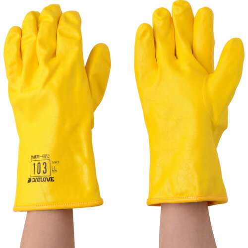 オレンジブック トラスコ中山　TRUSCODAILOVE 防寒用手袋 ダイローブ103(LL) 〔品番:D103LL〕[ 注番:7219041]特長●-60℃環境下でも硬くならないポリウレタンを使用した防寒用手袋です。●柔軟性を重視したソフ...
