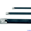 ■PANDUIT MLTタイプ フルコーティングステンレススチールバンド SUS316 黒 幅16.1mm 長さ594mm 50本入り MLTFC6SH-LP316 MLTFC6SHLP316(7311281)(2)