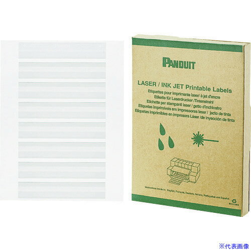 ■PANDUIT レーザープリンタ用回転ラベル 白 印字部25.4mmX6.4mm ラベル数2500枚 R100X075X1J R100X075X..