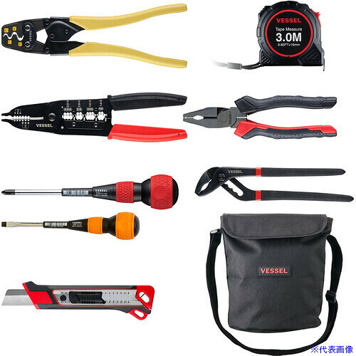 ■VESSEL DKS−9 電気工事士技能試験用工具セット DKS9(7348330)