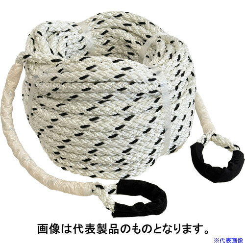 ■JAPPY ケーブルウインチ用ロープ 直径φ14 長さ100m WROP140(7350115)[送料別途お見積り][法人限定][掲外取寄]