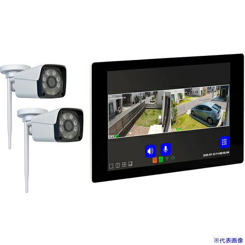 ■GENTOS G−i Camera 屋外用取付型ネットワークカメラ モニターセット GICSLOCMSET(...