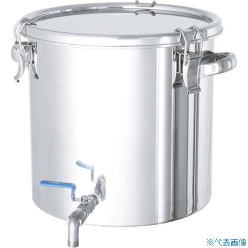 オレンジブック トラスコ中山　TRUSCOMONOVATE ステンレスタンク ストレート密閉タンク(ボールバルブ付) 15L 〔品番:CTHV27〕[ 注番:7515880]特長●内容物を排出できるようにボールバルブを取り付けています。●バルブもステンレス製のため、耐薬品性に優れています。仕様●容量(L)：15●直径(mm)：297●高さ(mm)：276●内径(mm)：270●深さ(mm)：270●取手：あり●蓋タイプ：密閉蓋(クリップ式)●蛇口有無：無●バルブ有無：有●バルブサイズ：3/8B仕様2●ボールバルブ付●フタ付材質/仕上●容器本体・フタ：ステンレス（SUS304）●パッキン：シリコンゴム●ボールバルブ：ステンレス（SCS14）●両ニップル：ステンレス(SUS304)●ねじ込みエルボ：ステンレス(SUS304)セット内容/付属品注意原産国（名称）日本JANコード4560132184376本体質量2.9kgオレンジブック トラスコ中山　TRUSCOMONOVATE ステンレスタンク ストレート密閉タンク(ボールバルブ付) 15L 〔品番:CTHV27〕[注番:7515880][本体質量：2.9kg]《包装時基本サイズ：355×355×345》〔包装時質量：3kg〕分類》研究用品》ボトル・容器》ステンレスタンク☆納期情報：仕入れ先通常在庫品 (欠品の場合有り)