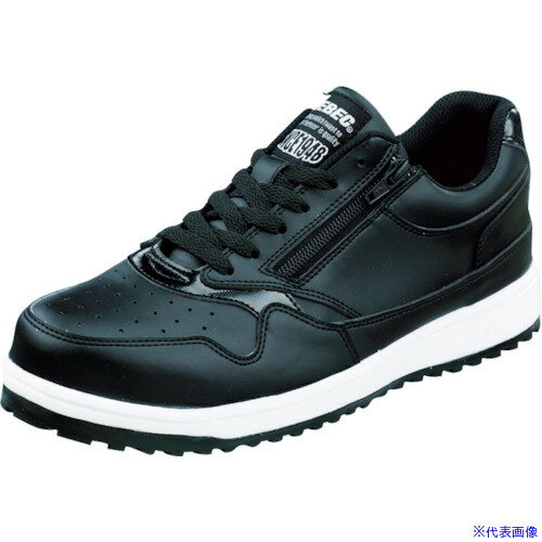 ■XEBEC ZIPアップ耐滑セフティシューズ 85118 ブラック 27.0CM 8511890270(7528591)