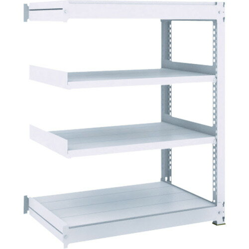 ■TRUSCO TUG型中量ボルトレス棚 300kg 連結型 1500×926×H1200 4段 TUG30045Z4B(7555610)[法人限定][直..