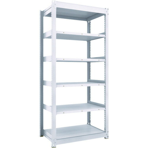 ■TRUSCO TUG型中量ボルトレス棚 300kg 単体型 1555×476×H2100 6段 TUG30075S6(7556969)[法人限定][直送..