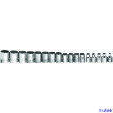 ■WILLIAMS 3/8ドライブ ソケットセット 12角 12個 JHWMSB12RC(7580380)