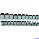 ■WILLIAMS 1/2ドライブ ソケットセット 12角 24個 JHWMSS24RC(7580576)