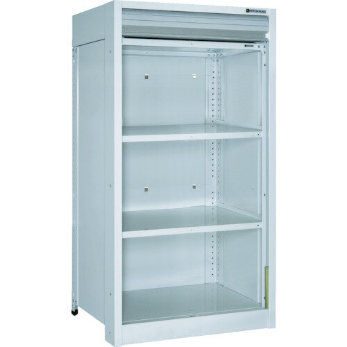 ■TRUSCO 軽中量棚150型 シャッター付棚900×600×H1200 4段 TLA43L24MG(7585276)[法人限定][直送元]