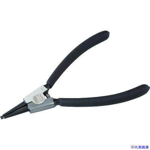 ■TONE スナップリングプライヤ(ストレートタイプ 軸用) 全長180mm リング使用範囲19～60mm SRPS175(7607717)