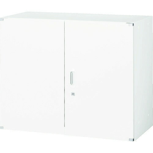 ■TRUSCO ユニット型壁面書庫 両開き 上置き・下置き両用 H720 ホワイト UHW7(7658087)[法人限定][直送元]