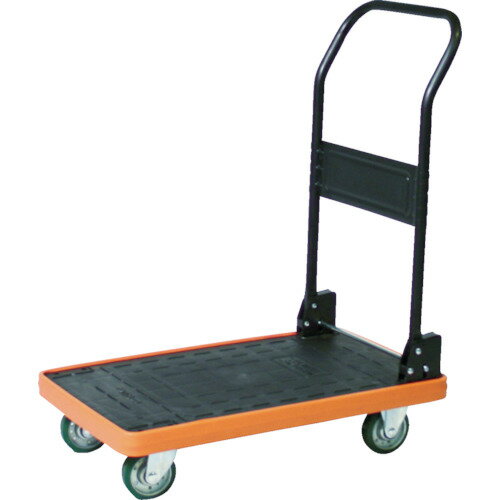 ■TRUSCO MKP樹脂製台車 折りたたみ式 906X616 ウレタン MKP301U(7679459)[法人限定][直送元]