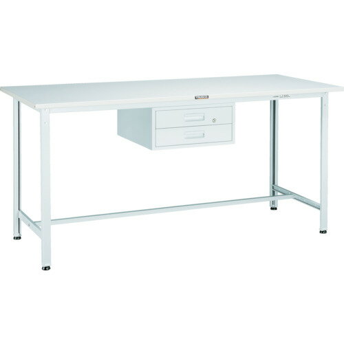 オレンジブック トラスコ中山　TRUSCOTRUSCO 軽荷重立作業台(300kg)HAE型 900X600XH900 2段引出付 グリーン色 〔品番:HSAE0960F2〕[ 注番:7702302]特長●仕分けに便利な2段引出し付です。●...