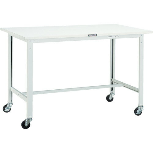 オレンジブック トラスコ中山　TRUSCOTRUSCO 軽荷重作業台(150kg)AE型 1800X900XH809 φ75キャスター付 ダークグレー色 〔品番:SAE1809C75DG〕[ 注番:7703261]特長●φ75mmキャスター...