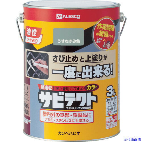 ■KANSAI サビテクト 3L うすねずみ色 1090173(7807708)