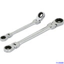 ■TONE コンビネーションラチェットレンチ 両首振ラチェットめがねレンチ インチサイズ 全長230mm RMFWB1820(7812191)
