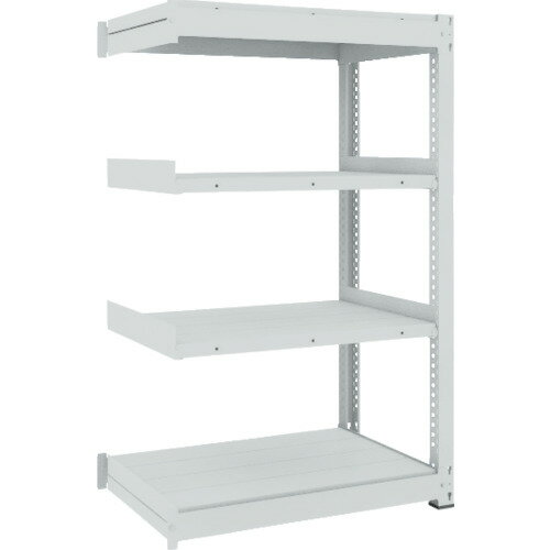 ■TRUSCO TUG型中量ボルトレス棚 600kg 連結型 1500×926×H1500 4段 TUG60055Z4B(7830831)[法人限定][直..