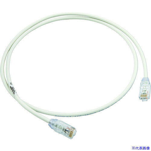 ■PANDUIT カテゴリ6A細径パッチコード 1m オフホワイト UTP28X1M UTP28X1M(7853556)