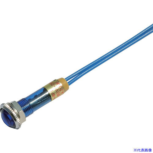 ■サカヅメ LED表示灯 DA−8FL−4 (AC/DC200V接続) Φ8 青 DA8FL4ACDC200VB(7888465)[送料別途お見積り][法人限定][掲外取寄]