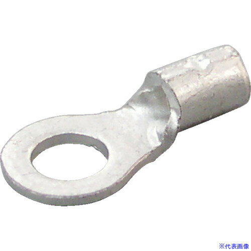 ■ニチフ 裸圧着端子 R形(100P)より線0.25〜1.65 外寸6 R1.253.5M(7896263)