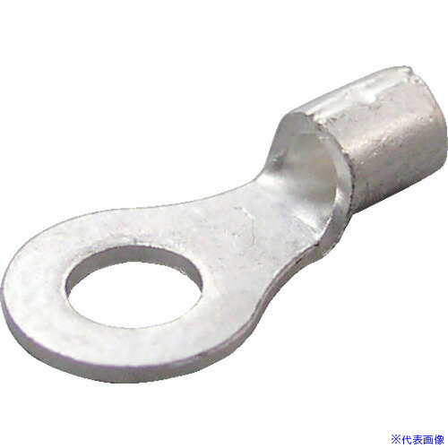 ■ニチフ 裸圧着端子 R形(100P)より線1.04〜2.63 外寸8 R24M(7896514)