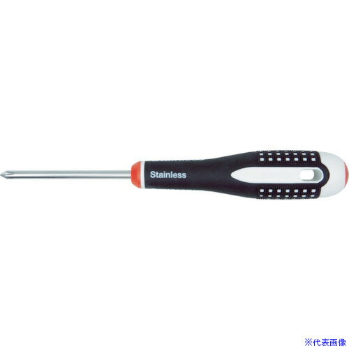 ■BAHCO グリップドライバー エルゴステンレスドライバー +0 軸長60mm BE8600I(7928335)