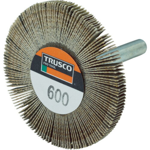 ■TRUSCO 薄型フラップホイール 50X5X6 #600 5個入 UF5005600(7933649)
