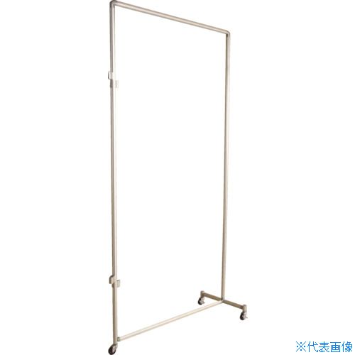 ■吉野 衝立用アルミパイプ 1×2 接続キャスター YS12JC(7933690)[送料別途お見積り]...