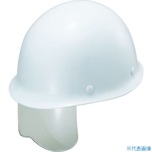 ■タニザワ エアライト搭載シールド面付ヘルメット ST#108J−SH(EPA) 帽体色 ホワイト 108JSHW1J(7938209)