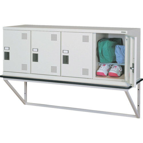 ■光葉 バリヤフリーロッカー 間口1260×奥行450×高さ478mm BYH41(7954514)[法人限定][直送元]