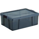 ■TRUSCO クリアライトボックス 44L 黒半透明 TCR03BK(7992441)