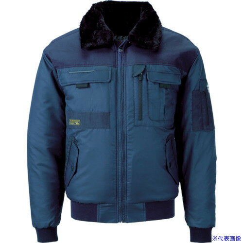 ■XEBEC 222 現場服 防寒ブルゾン L 紺 22210L(7995920)