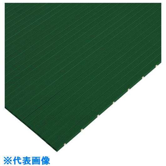 Door Mats - ■ミヅシマ ストレートラインマット ムク 別注計算 グリーン 緑 401003(GN)(8020187)[送料別途お見積り][法人限定][外直送]