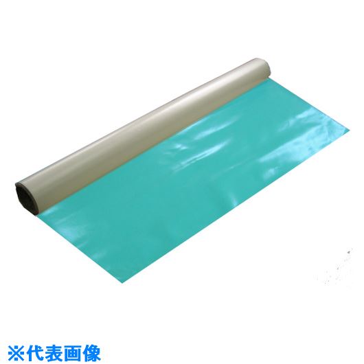 ■菊地 テント倉庫補修用広幅粘着シート グリーン98cm×1m切売 MAS9801GR(8050950)[送料別途お見積り][法..