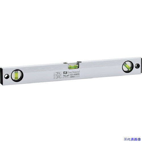 ■エビスダイヤモンド 磁石・45°付ベーシックレベル シルバー 450mm ED45MDN(8066743)[送料別途お見積り][法人限定][掲外取寄]