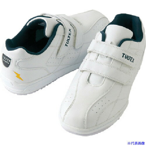■アイトス 高性能セーフティシューズTULTEX(マジック)3Eホワイト 28 AZ5162600128(8067335)