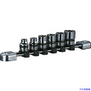 ■ネプロス 9.5sq.ソケットセット(6コ組) 差込数9.5mm ソケット内容3/8、7/16、1/2、9/16、5/8、11/16インチ NTB306BA(...