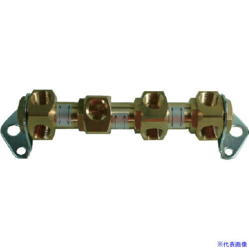 ■チヨダ ヘッダーブロックCB 4連 Rc3/8 CB403(8082595)[送料別途お見積り][法人限定][メーカー取寄]