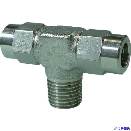 ■チヨダ SUS316メイルブランチティ 4mm・R1/4 HS402MT(8082976)[送料別途お見積り][法人限定][掲外取寄]