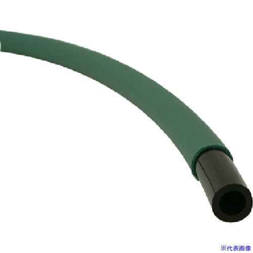 ■チヨダ ポリウレタンチューブ エルフレックスLE−Sタイプ 内管外径6mm/全長100m 緑 LES6100G(8083040)[送料別途お見積り][法人限定][掲外取寄]