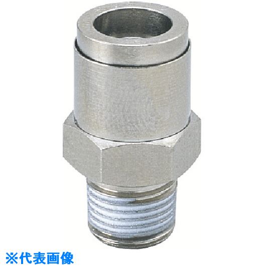 Air Tools - ■PISCO チューブフィッティングブラスストレート チューブ4ネジM5X08ゴムFKM KC4M5F(8095975)×10[送料別途お見積り][法人限定][掲外取寄]