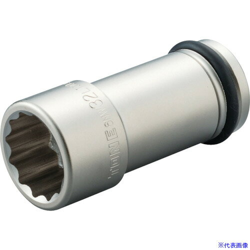 Rakuten - ■TONE インパクト用ロングソケット(12角) 対辺寸法32mm 差込角19.0mm 6NW32L100(8109669)