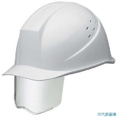 ■ミドリ安全 スライダー面付ヘルメット通気孔型 ホワイト SC11BVSRAKPW(8111217)