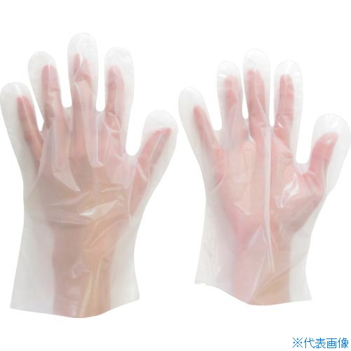 オレンジブック トラスコ中山　TRUSCOミドリ安全 ポリエチレン製ディスポ手袋 Mサイズ (100枚入) 〔品番:VERTE530NM〕[ 注番:8111235]特長●国産品のため、クリーンルームでも使用できる上級品です。●内エンボス加工...