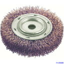 ■Ampco 防爆チゼル ブラシホイール(ねじ山なし) 外径76.2mm 線径0.356mm 穴径1/2インチ AMCWB30C(8131373)[送料別途見積...